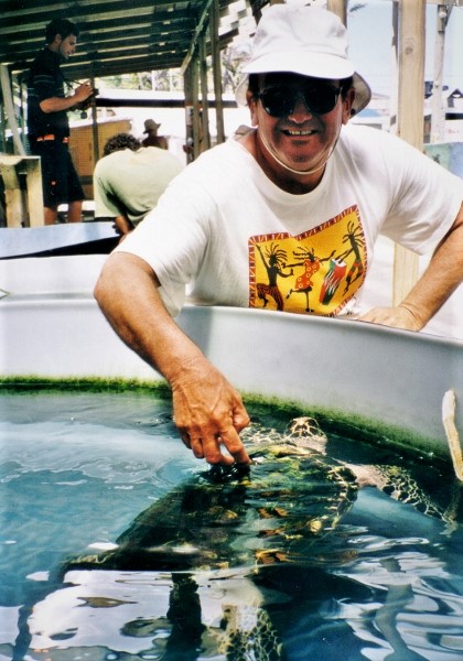 2002 Bequia Brian at the Turtle Farm