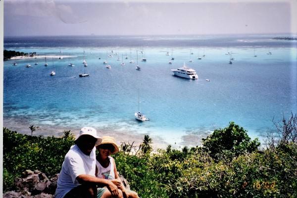 2002 Tobago Cays in the Grenadines B&K pose