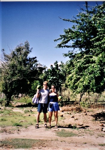 2002 Mayreau Courtney and Greg are out Boley Fruit Hunting