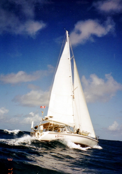 2001 svSage sails in the East Caribbean
