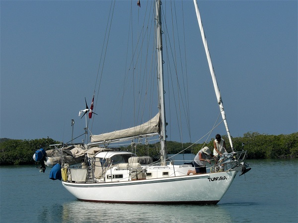 2008 Columbia as Brian & Kathy raise anchor departing
        the Rosarios