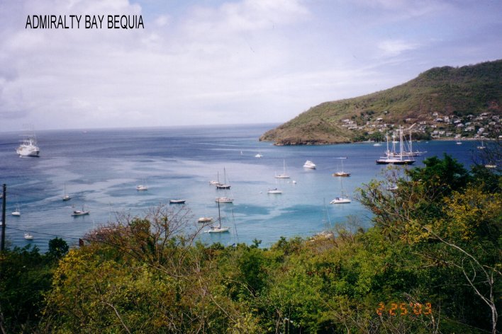 Admiralty
          Bay in Bequia