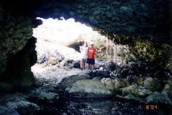 One of the caves on
        the Island of Blanquilla Venezuela