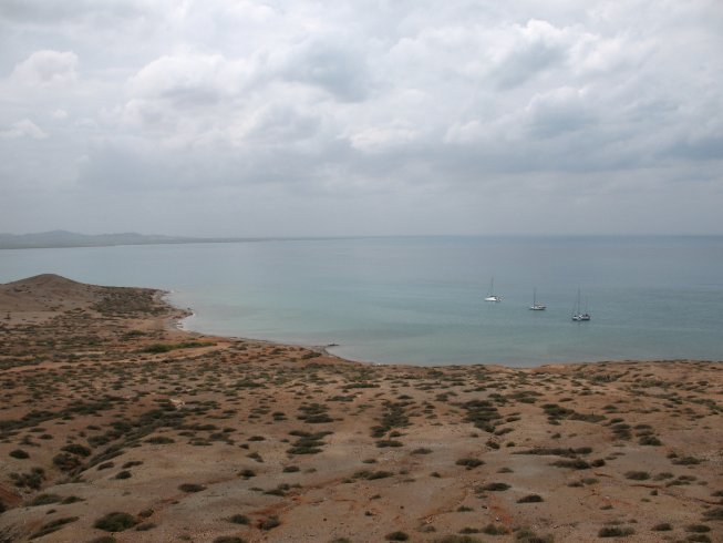 Tundra anchored at
        Cabo de la Vela