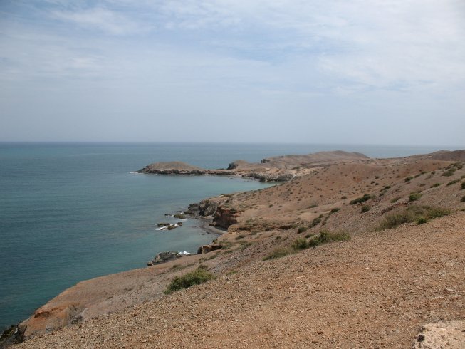 View looking out
        over Cabo de la Vela