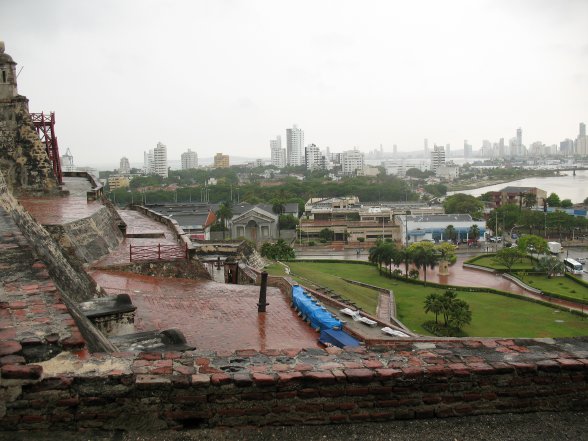 Cartagena viewed
        while touring the Old Fort