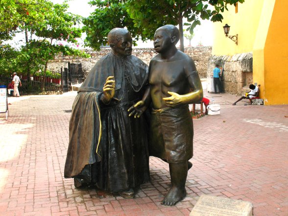One of many statues
        as seen in the sguare in Old Town