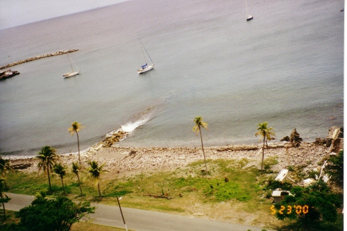 The anchorage at the Island of Saint
          Eustatia also known as Statia