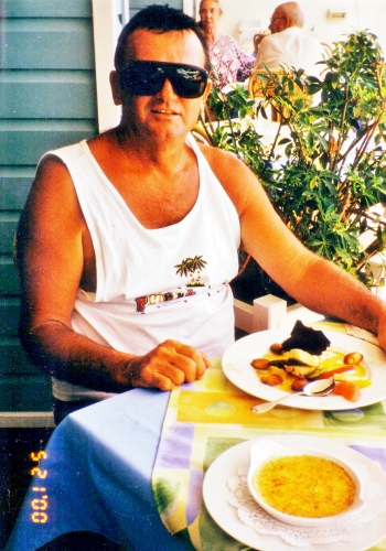 We found some fine dining on St Barts
with our friends Chris and Chip who were visiting the Island