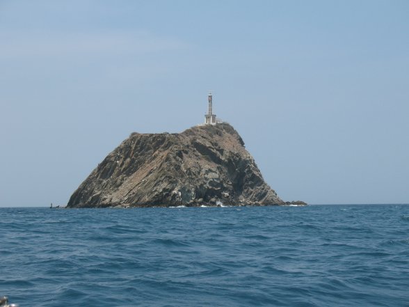 Light House off
        Santa Martha houses the Coast Guard