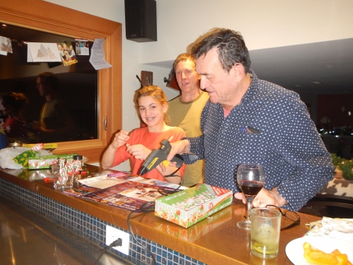 2016 BC Xmas with Madi & Grampa working on school
        project