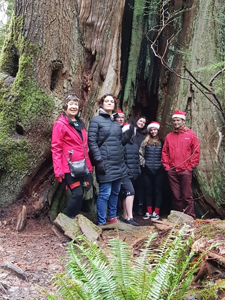 2018 Xmas BC We do a Christmas Eve hike in the park