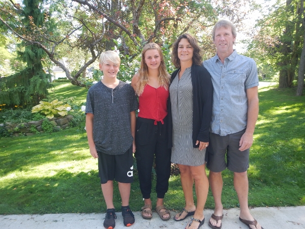 2019 The Kirby Family pose during their visit