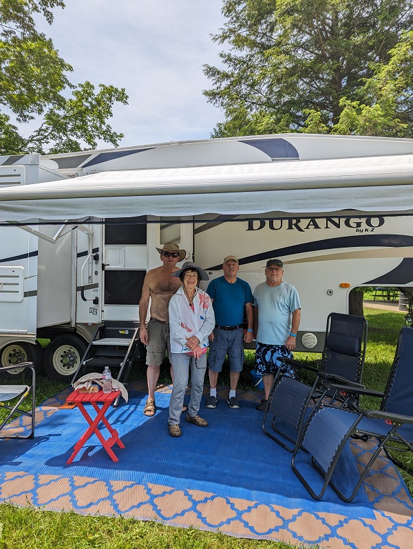 2023 Tottenham Gang at campsite