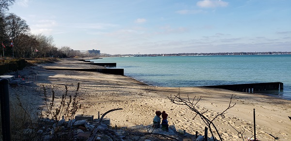 2024 Beach view looking West Jan 2
