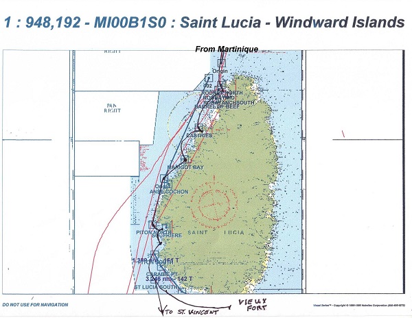 A Picture of Saint Lucia one of the Windward Islands