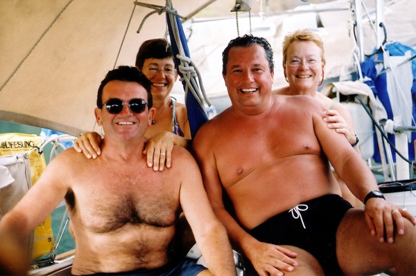2003 Paul and Liz had a great time in Marigot Bay with us