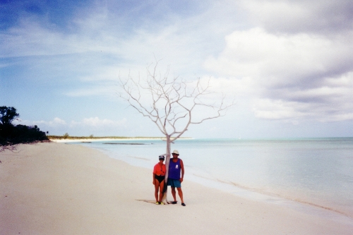 We enjoy the beauty and solitude
            of one of many beaches on Long Island in the Exumas