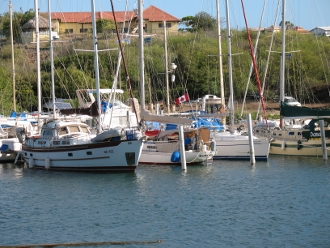 Tundra nestled in at Kima Kalki Marina close
        by