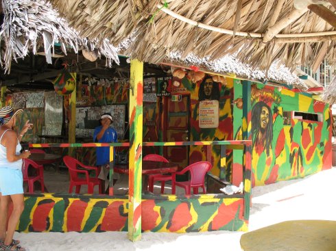 Bob Marley Bar on Isla Grande Panama