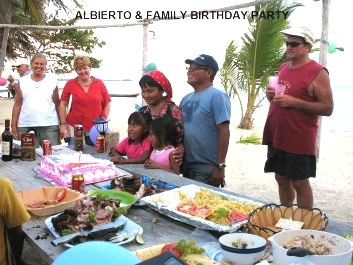 Cruisers help celebrate Albiertos daughters birthday