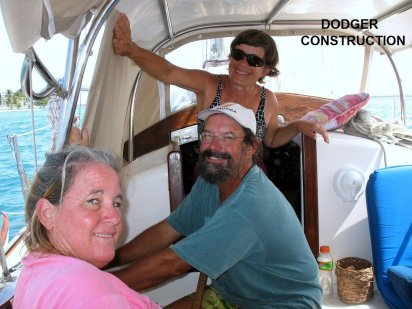 Breeze and Debbie from BLUESKY work on Tundras new
        dodger canvas