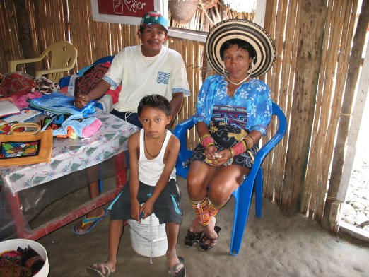 Dona Amelia and husband in their restaurant