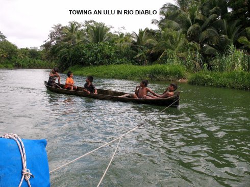 Towing Kuna
        Children down the river