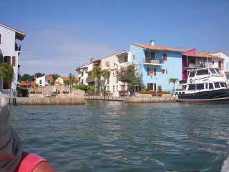 Photo taken from
        the dinghy as we tour the canals around Bahia Redonda