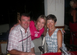 Maria
          Ellena poses with us on Christmas Day 2004 in El Ancla
          restaurant in Puerto la Cruz Venezuela